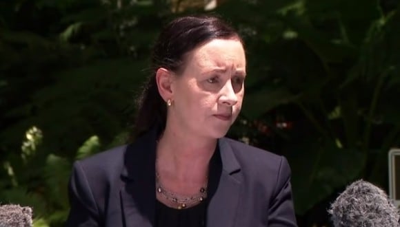 La reacción viral de una ministra australiana cuya conferencia fue interrumpida por una araña gigante. (Foto: 9 News Australia / YouTube)