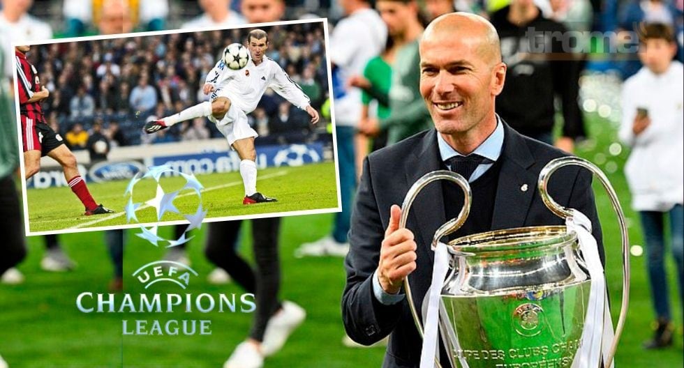 Zinedine Zidane  anotó el gol más bello de la historia de Champions League
