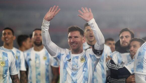 A pesar de la distancia, Lionel Messi demostró que está atento a la selección de Argentina.  | Foto: AFP