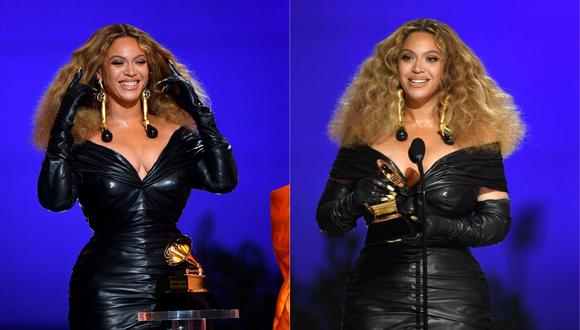 Beyoncé se convirtió en la artista con más premios Grammy de la historia con 28 galardones. (Foto: AFP)