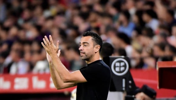 Xavi y su evaluación tras la victoria del Barcelona vs. Sevilla. (Foto: AFP)