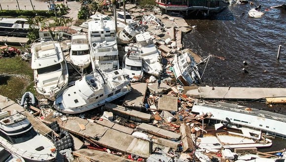 Al menos la mitad de las muertes fueron reportadas en el condado de Lee, donde el huracán tocó tierra. (EFE/EPA/TANNEN MAURY).