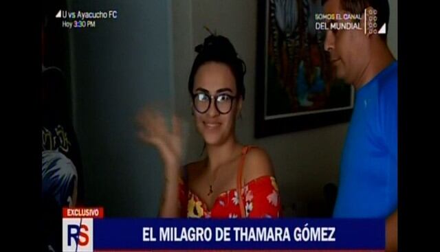 Thamara Gómez reaparece en TV