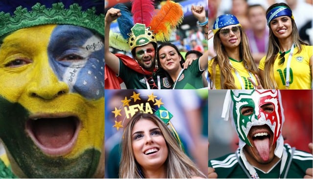 Brasil vs México: El color, belleza y fiesta en las tribunas del Samara Arena | FOTOS