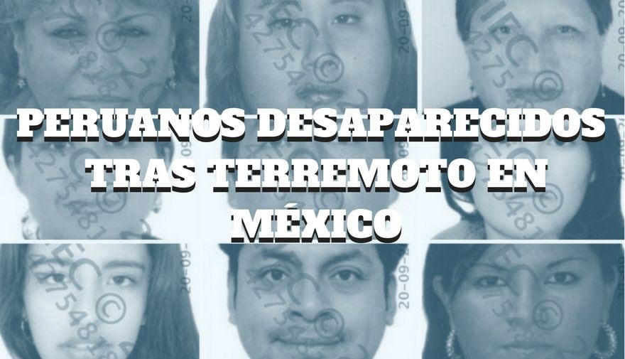 Peruanos no ubicados tras terremoto en México