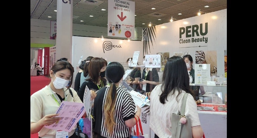 Perú en la feria asiática más importante de insumos cosméticos. Pymes peruanas en In Cosmetics Korea utilizaron la biodiversidad como principal ventaja comparativa. (Promperú)