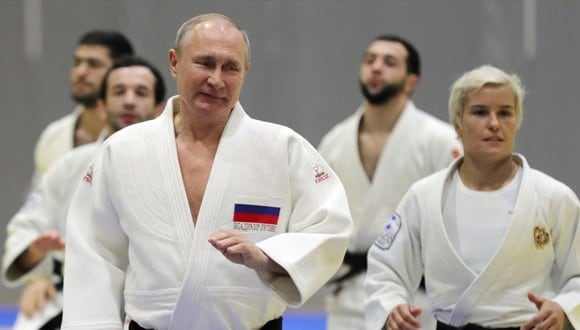 Vladimir Putin recibió el rechazo de la Federación Internacional de Judo. Foto: Archivo.