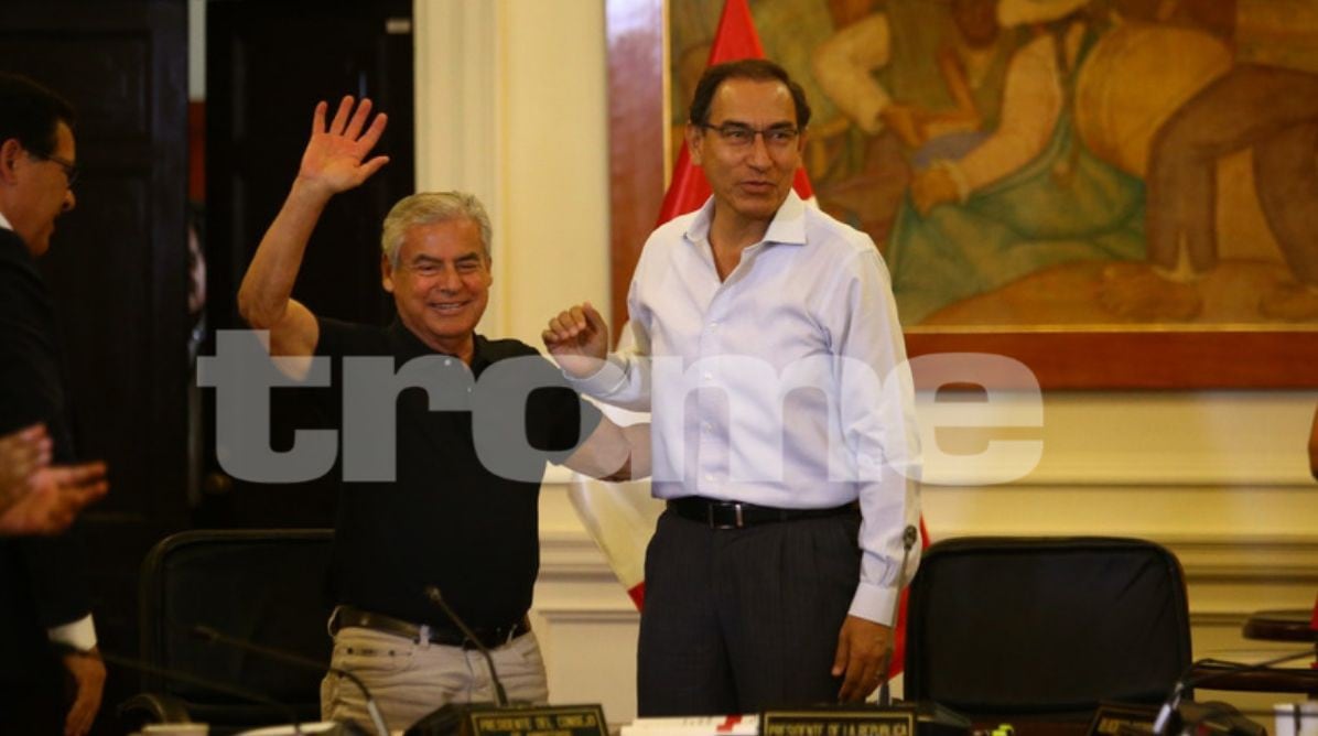 Martín Vizcarra tras conocer resultados a boca de urna del Referéndum (Fotos: Jesús Saucedo)