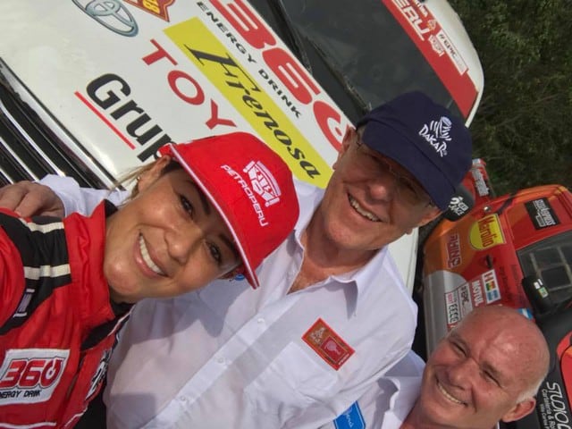 Fernanda Kanno en el rally Dakar