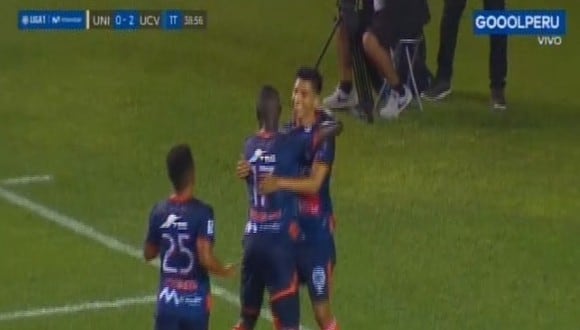 Gol de José Manzaneda en Universitario vs César Vallejo