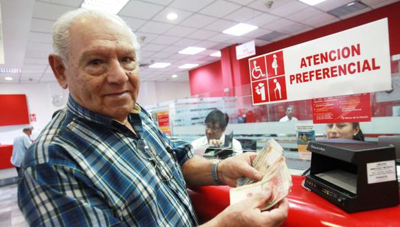 El Banco de la Nación inicia el lunes 7 de diciembre el pago de pensión y gratificación a jubilados. (Foto: Andina)