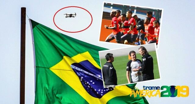 Drone espía enciende las alarma en entrenamiento de la selección peruana
