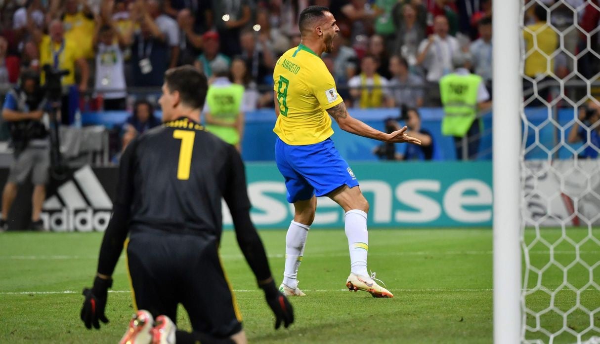 Gol de Renato Augusto a Bélgica por cuartos de final del Mundial Rusia 2018