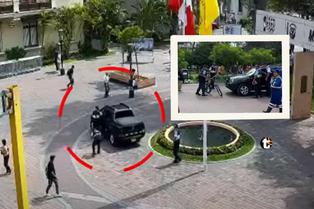 Miraflores: Chofer en presunto estado de ebriedad invadió el parque Kennedy y agredió a fiscalizadores | VIDEO