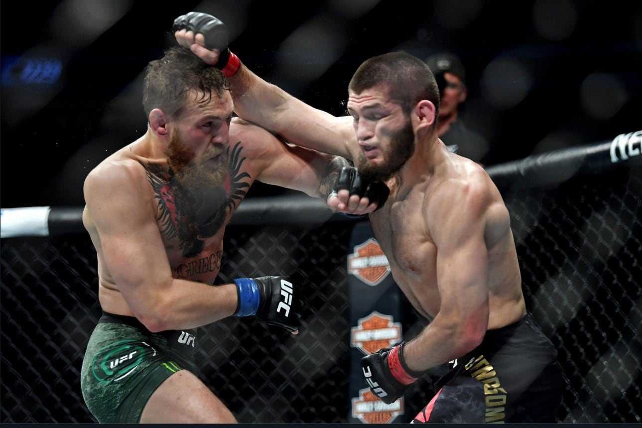 El encuentro entre Conor McGregor y Khabib Nurmagomedov se convirtió en el evento más vendido en la historia de UFC. (Agencias)