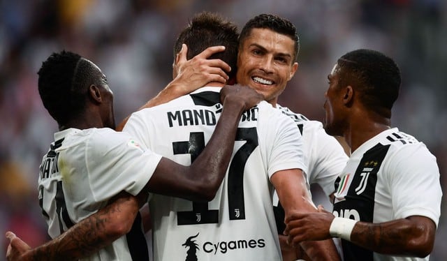 Con Cristiano Ronaldo, Juventus venció 2-0 a Lazio en su debut en la Serie A de Italia