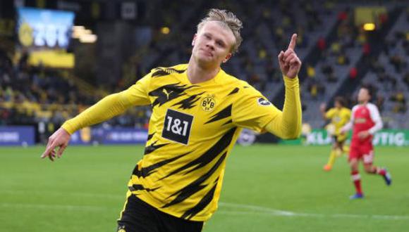 Erling Haaland es una de las figuras del Borussia Dortmund en la presente temporada. (Foto: Getty Images)