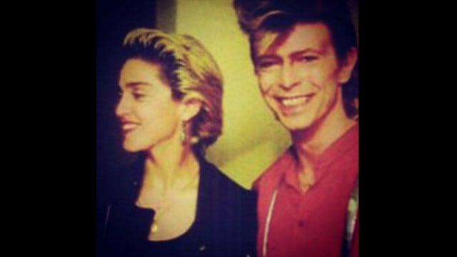 Madonna recordó a David Bowie con esta foto.