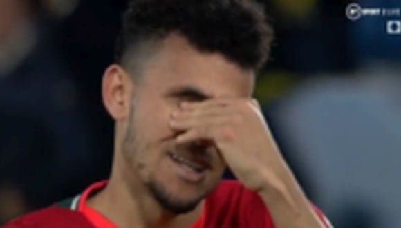 Luis Díaz se emocionó así tras el pase de Liverpool a la final de la Champions League. (Captura: BT Sport)