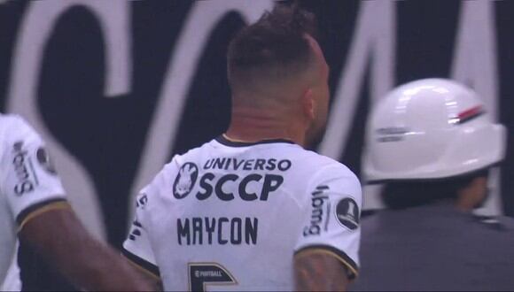 Maycon puso el 2-0 de Corinthias vs. Boca. (Foto: captura de pantalla - ESPN)
