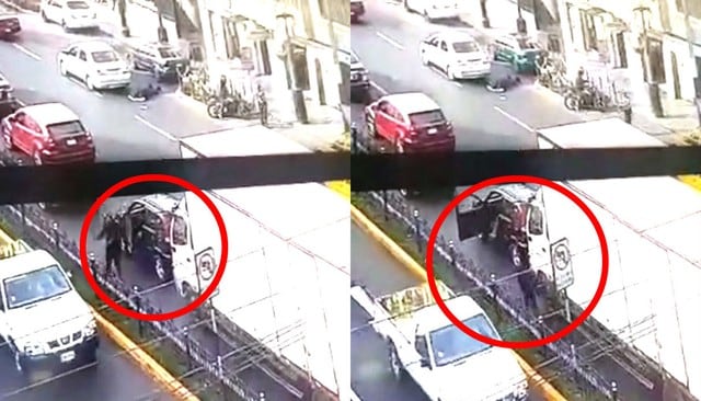 Valiente chofer abre la puerta de su auto y frustra huida de marca que asaltó a empresario y desató balacera en Chorrillos