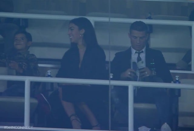 Cristiano Ronaldo y Georgina Rodríguez fueron juntos al Santiago Bernabeu.