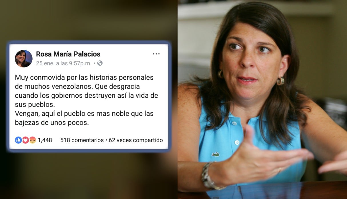 Critican a Rosa María Palacios por decirle a los venezolanos que vengan al Perú. Composición: Trome
