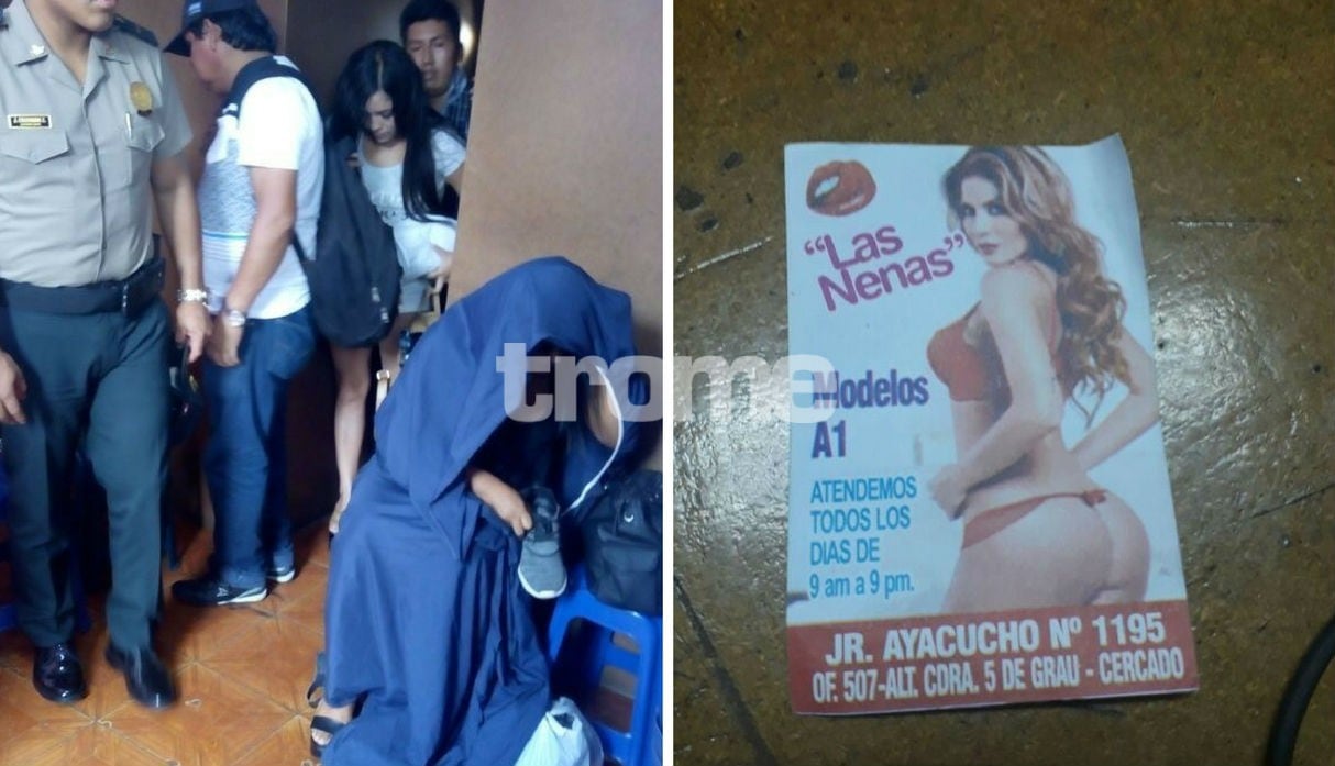 La Policía intervino un prostíbulo en el Cercado de Lima.