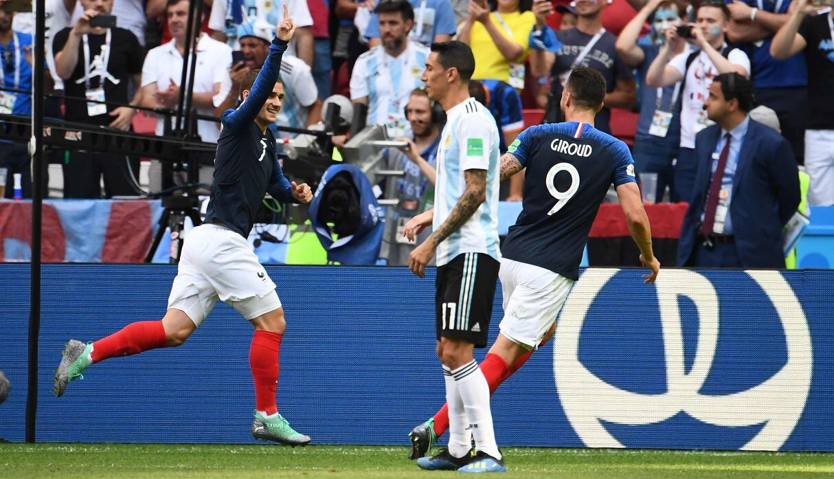 Gol de Griezmann a Argentina por octavos de final del Mundial Rusia 2018