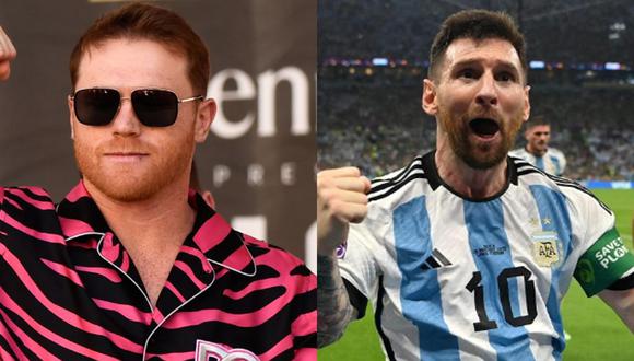 "Canelo" Álvarez le declaró la guerra a Lionel Messi por "haber pisado" la camiseta de México (Foto: AFP / AFP)