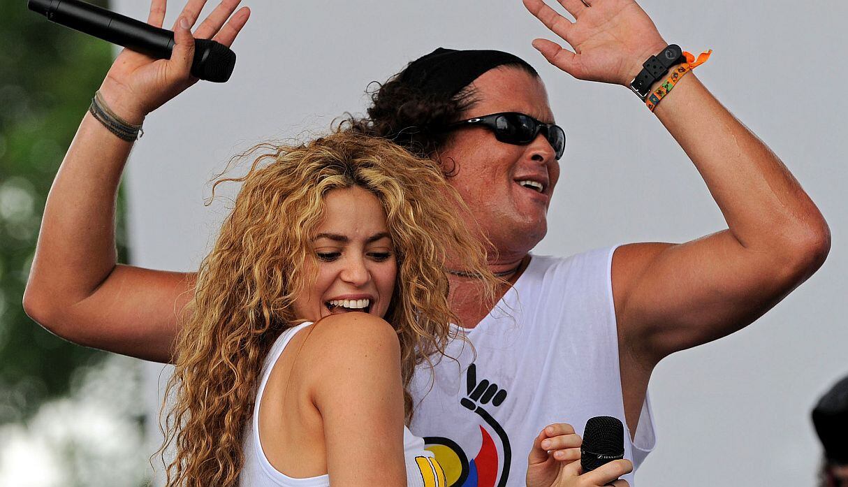 Shakira elogió el trabajo musical de Carlos Vives en su nuevo tema "Indira". (Foto: AFP)