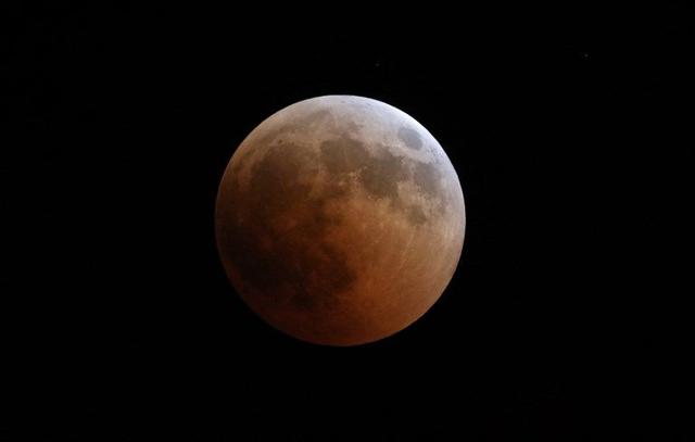 Eclipse lunar 2018 (Foto: AFP)