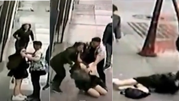 Mujer golpeada por luchadora de MMA. Foto: Latina