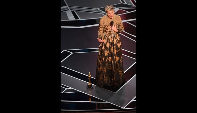 Frances McDormand ganó el Oscar 2018 a Mejor actriz (AFP)