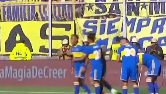 Norberto Briasco abrió el marcador a favor de Boca Juniors. Foto: Captura de pantalla de ESPN.