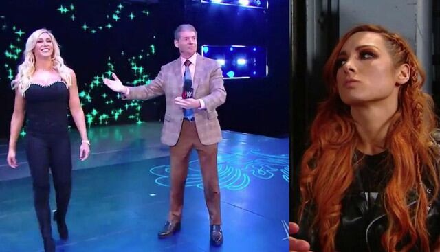 Sorpresivamente Vince McMahon reemplazó a Becky por Charlotte. (Fox Action)