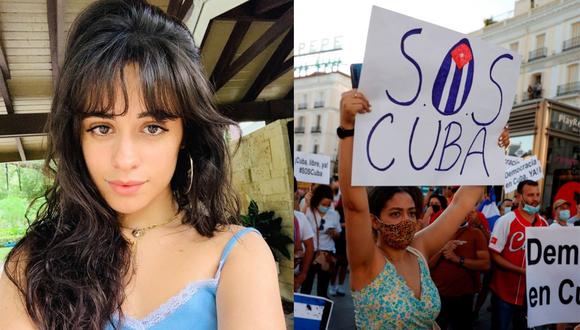 Camila Cabello recurrió a sus redes sociales para expresar su respaldo al pueblo cubano. (Foto: @camila_cabello/EFE)