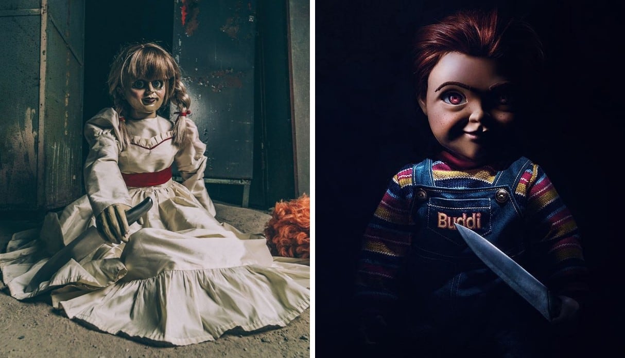 “Chucky” ajusticia a “Annabelle” en nuevo póster (Foto: Child's Play/ @annabellemovie)