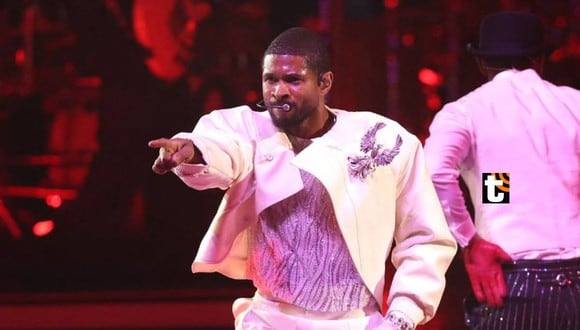 Usher la 'rompió' en el show de medio tiempo del Super Bowl 2024 con un colorido show lleno de estrellas invitadas. Foto: AFP