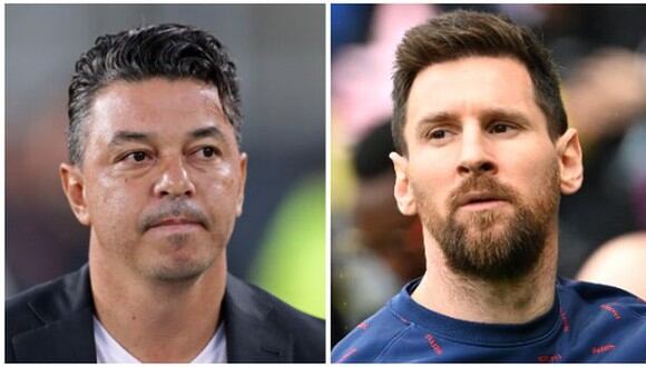 Marcelo Gallardo dio contundente respuesta sobre los silbidos a Lionel Messi. (Foto: AFP)