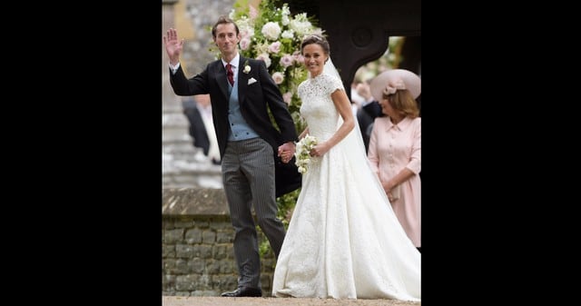 Pippa Middleton, hermana de Kate Middleton, se casó esta tarde luciendo un espectacular vestido de novia que hizo olvidar el que lució la princesa en el 2011. (Fotos: Agencias)