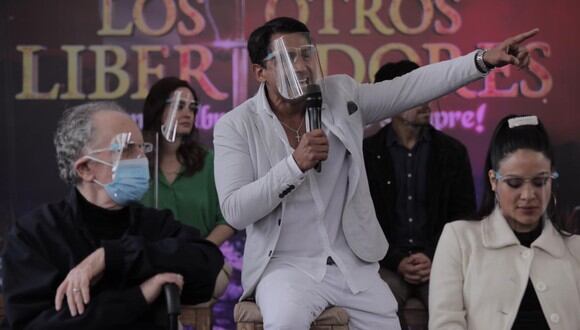 Actor de 44 años expresó su emoción por el esperado estreno de “Los otros libertadores”. (Foto: Leandro Britto / @photo.gec).
