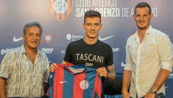 El club de Córdoba confirmó que llegó a un acuerdo con San Lorenzo por la venta del jugador Malcom Braida. Foto: San Lorenzo.