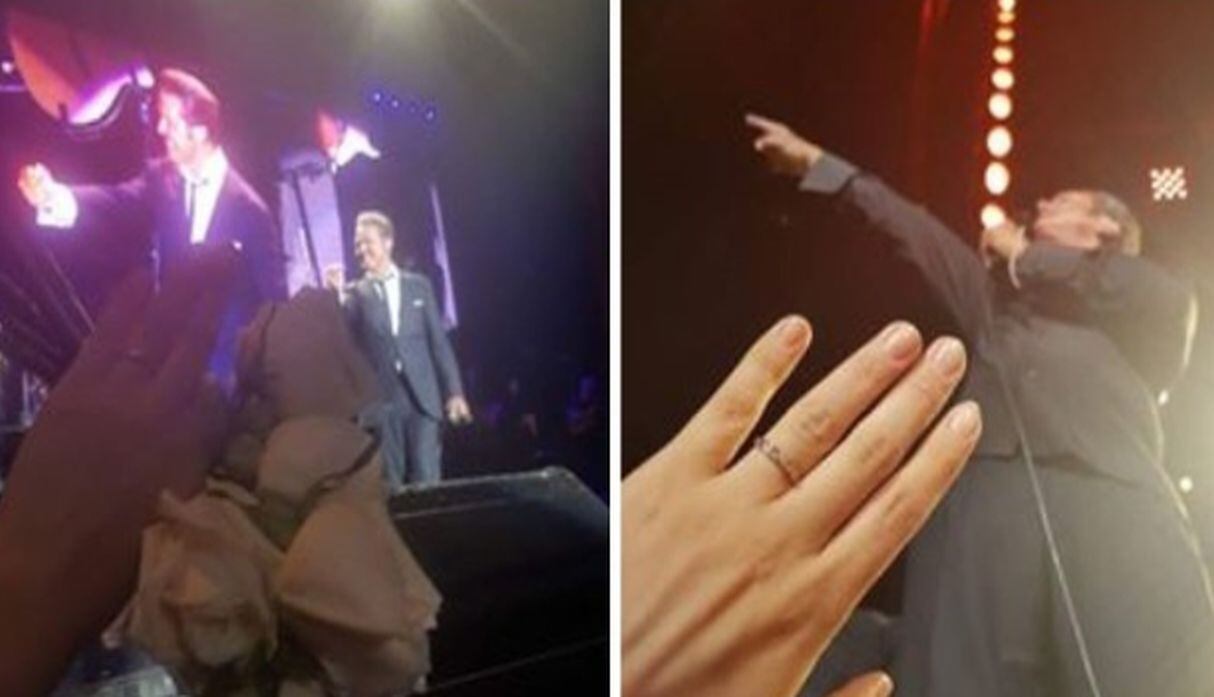 Luis Miguel ayudó a joven a pedir matrimonio en un concierto. (Fotos: Instagram/Twitter/Agencias)