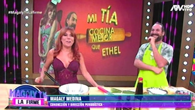 Magaly Medina parodia el programa de Ethel Pozo. (Foto: Captura de pantalla)
