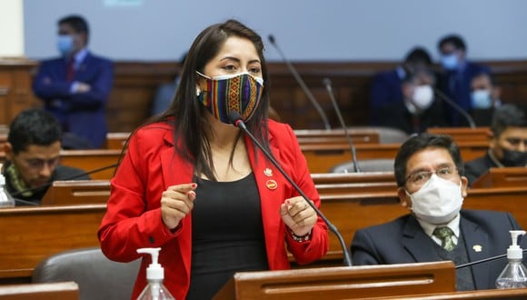 Portalatino es legisladora de Perú Libre, la bancada del Gobierno. (Foto: GEC)