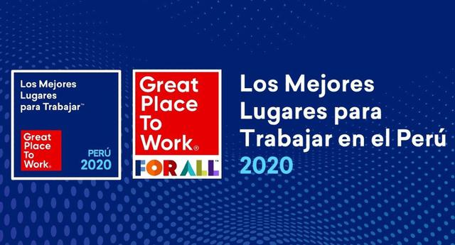 Great Place to Work ha reconocido a ‘Los mejores lugares para trabajar en el Perú 2020’.