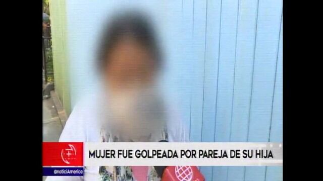 Una mujer habría sido atacada por la pareja de su hija en San Juan de Lurigancho. (Captura)