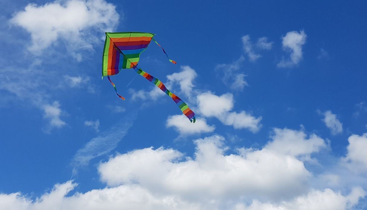 Volar cometa en el jardín puede ser una actividad divertida, siempre y cuando se tomen todas las medidas de precaución. (Foto: Pixabay)