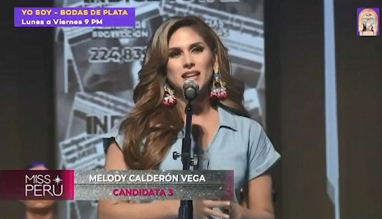 Concursante de Miss Perú 2019 vivió incómodo momento cuando le apagaron el micro por pasarse de tiempo. (Imagen: Latina)